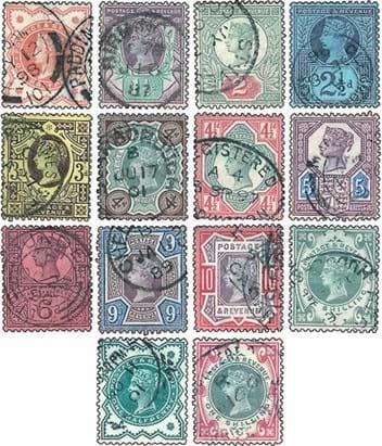 Queen Victoria 1887 Golden Jubilee Definitives stamps