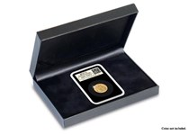 A Leatherette Presentation Case for storage and display of one DateStamp™ Tamper-Proof Capsule.