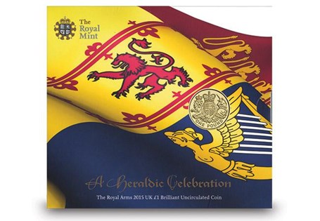 Issued by the Royal Mint, your commemorative £1 coin features Royal Coat of Arms Design. Struck from nickel-brass, this is the first £1 coin to feature the new Jody Clark effigy. 