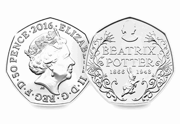 UK 2016 Beatrix Potter 50p