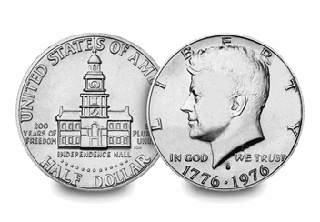 JFK 1964-70 Half Dollar Reverse and Obverse