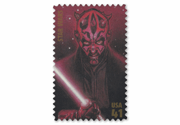 Star Wars Stamp Sheet Darth Maul