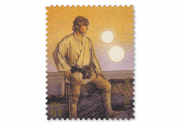 Star Wars Stamp Sheet Luke Skywalker