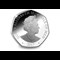 Platinum Wedding Anniversary Silver Fifty Pence Coin Obverse