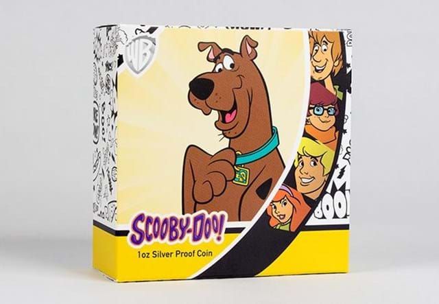 2018 Scooby Doo Silver Proof Coin Outer Sleeve