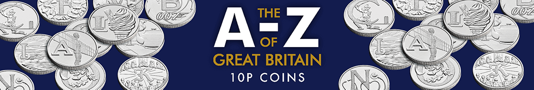 A-Z 10p Coins Banner
