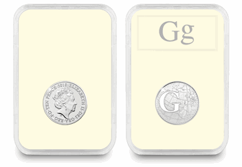 UK 'G' Uncirculated 10p in Encapsulated Slab Obverse and Reverse