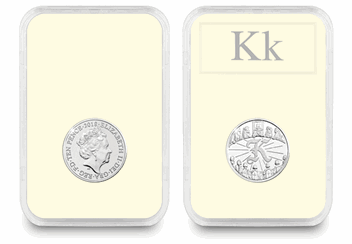 UK 'K' Uncirculated 10p in Encapsulated Slab Obverse and Reverse