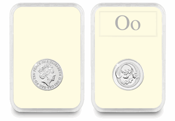UK 'O' Uncirculated 10p in Encapsulated Slab Obverse and Reverse