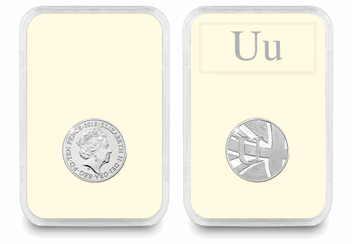 UK 'U' Uncirculated 10p in Encapsulated Slab Obverse and Reverse