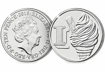 UK 'I' Uncirculated 10p Obverse and Reverse