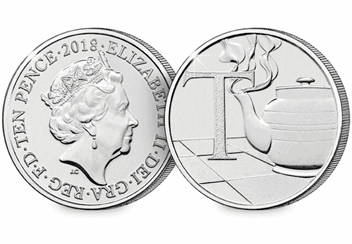 UK 'T' Uncirculated 10p Obverse and Reverse
