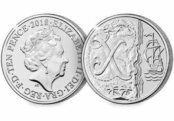 UK 'X' Uncirculated 10p Obverse and Reverse