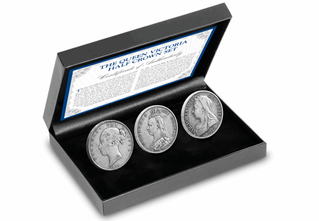 Queen Victoria Half Crown set product image box