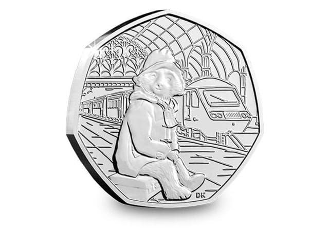 Uk 2018 Paddington Bear Station Cuni Bu 50P Coin In Royal Mint Pack Reverse