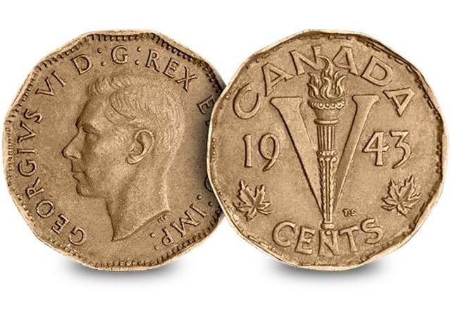 Canada-1943-5-Cents-Coin-Obverse-Reverse
