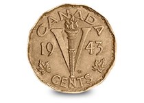 The original Victory Nickel was first struck during the Second World War by the Canadians, who were the first to mint a V for Victory Nickel.