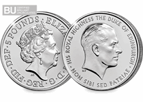 This coin has been issued by The Royal Mint to pay tribute to Prince Philip the Duke of Edinburgh and his 70 years of service to the Queen, the United Kingdom, British Isles and the Commonwealth. 