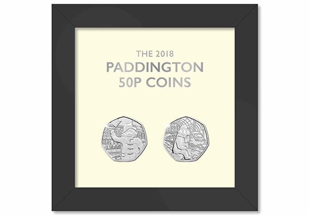 2018 Uk Paddington 50P Framed Set