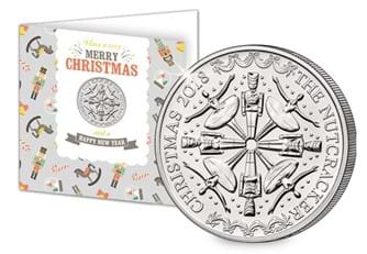2018 Nutcracker £5 coin in Christmas card