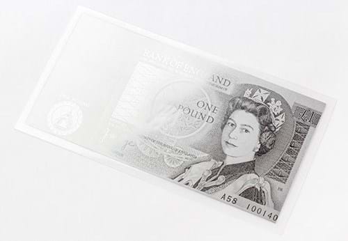 Uk Last One Pound Silver Banknote Flat1