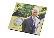 The official UK coin to celebrate HRH The Prince of Wales 70th birthday. Reverse features new portrait of Prince Charles by Robert Elderton. Brilliant Uncirculated finish. £5 denomination.