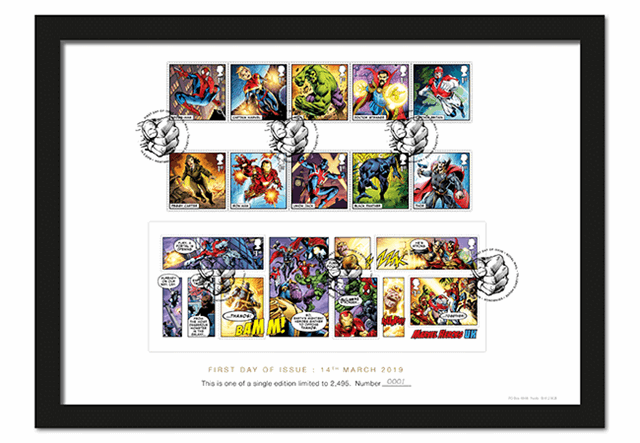 MARVEL Comics Stamps - Framed Edition