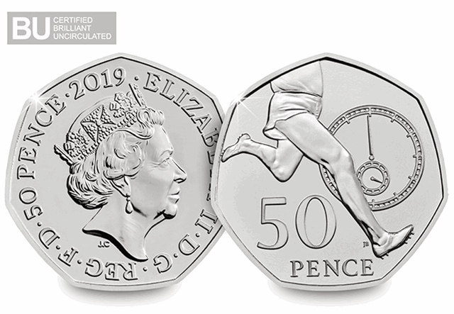 At 2019 50Th Anniversary Of The 50P Certified Bu Set Product Images Roger Bannister Both Sides Logo 1