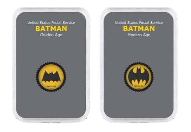 Capsule Batman Box Usa Stamps Product Page Batman Logo Golden And Modern Age