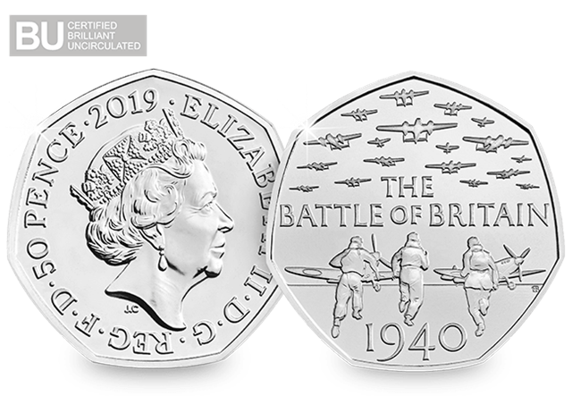 2019 Battle of Britain 50p Obverse and Reverse