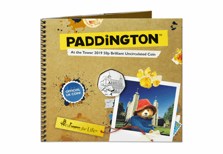 This BU Pack from The Royal Mint contains the UK Paddington at the Tower 50p struck to a Brilliant Uncirculated quality. Comes beautifully presented in its official Royal Mint packaging.