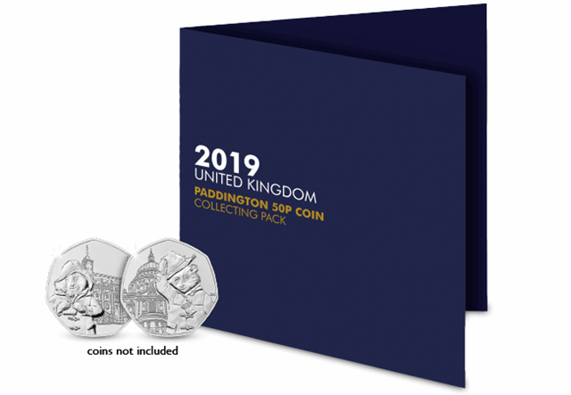 Paddington Bear 50p Collecting Pack Front *Coins Not Included*