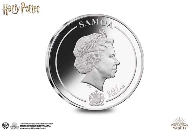The Official Harry Potter Silver-Plated Coin obverse