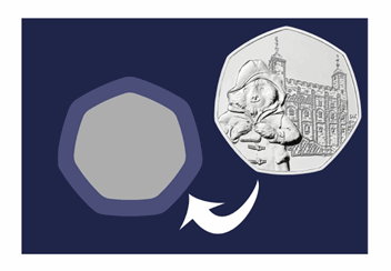 Pack showing space to fit your Paddington 50p Coin