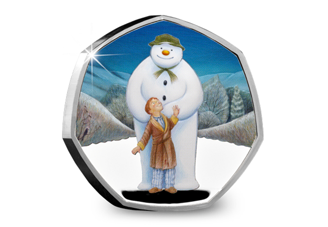 Snowman Silver Proof 50p Reverse