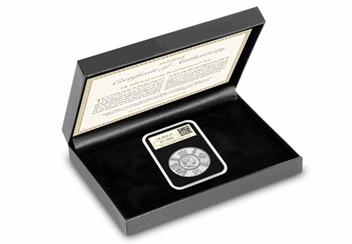 King George III BU coin DateStamp  in display box