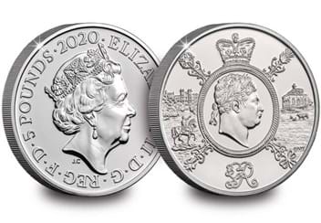 George III £5 Commemorative Obverse and Reverse