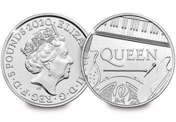 Change Checker Queen £5 Coin BU Obverse and Reverse