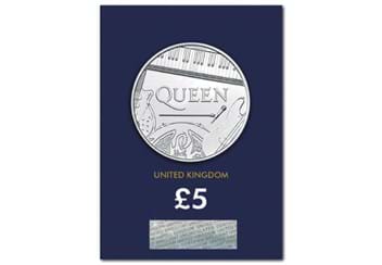 Queen £5 Coin BU Reverse in Change Checker packaging