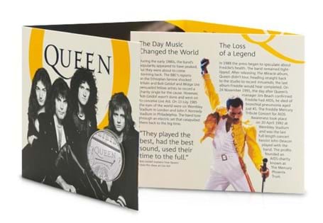 This BU Pack features the official Queen £5 coin issued by The Royal Mint. It's been struck to superior Brilliant Uncirculated quality and comes presented in its bespoke Royal Mint presentation pack.