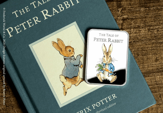 Peter Rabbit ingot with book