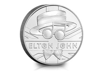 Elton John BU pack coin reverse