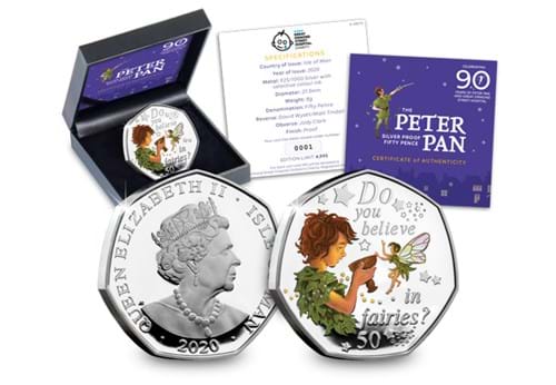 The 2020 Official Peter Pan Silver Proof 50p