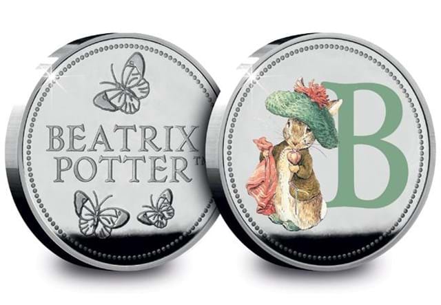 Official A-Z Beatrix Potter Commemoratives B Obverse and Reverse