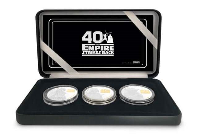 STAR WARS The Empire Strikes Back 40th Anniversary Silver Proof Set in display box
