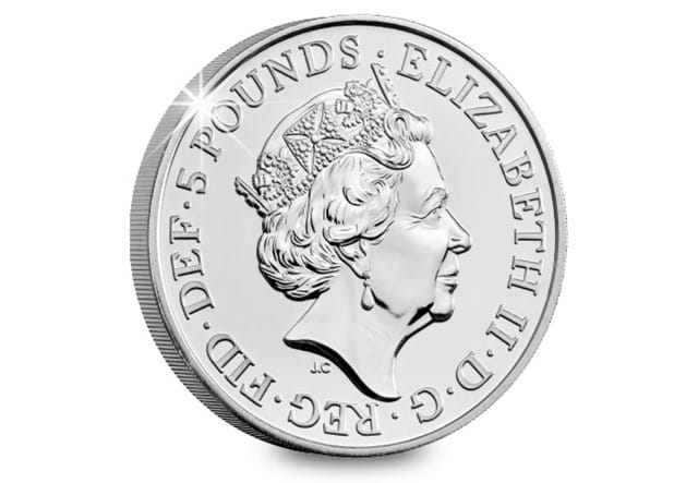 2020 The Royal Mint 5 Pound BU Pack Obverse