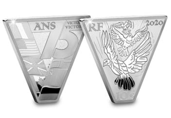 Monnaie de Paris 2020 Allied Victory Silver Proof Coin both sides