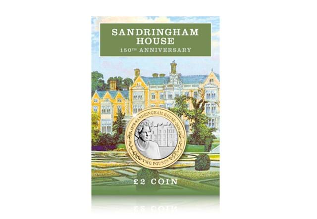 2020 Sandringham House 150th Anniversary BU £2 reverse in packaging