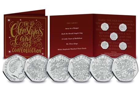 To celebrate Christmas in 2020 a 50p coin collection was released depicting renowned Christmas Carols.