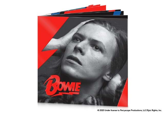 UK 2020 David Bowie Half Ounce Silver Coin Booklet Front